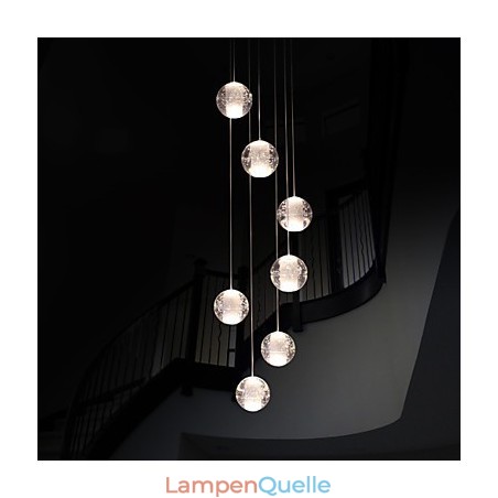 Moderne Pendelleuchte Pendelleuchte G4 Retroifit 7 Lichter Chrom Überzug Kristall für Treppenlicht Moderne Pendelleuchte Pendelleuchte G4 Retroifit 7 Lichter Chrom Überzug Kristall für Treppenlicht
