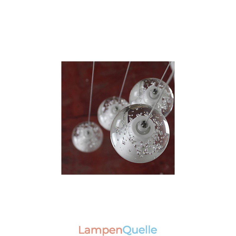 Moderne Pendelleuchte Pendelleuchte G4 Retroifit 7 Lichter Chrom Überzug Kristall für Treppenlicht