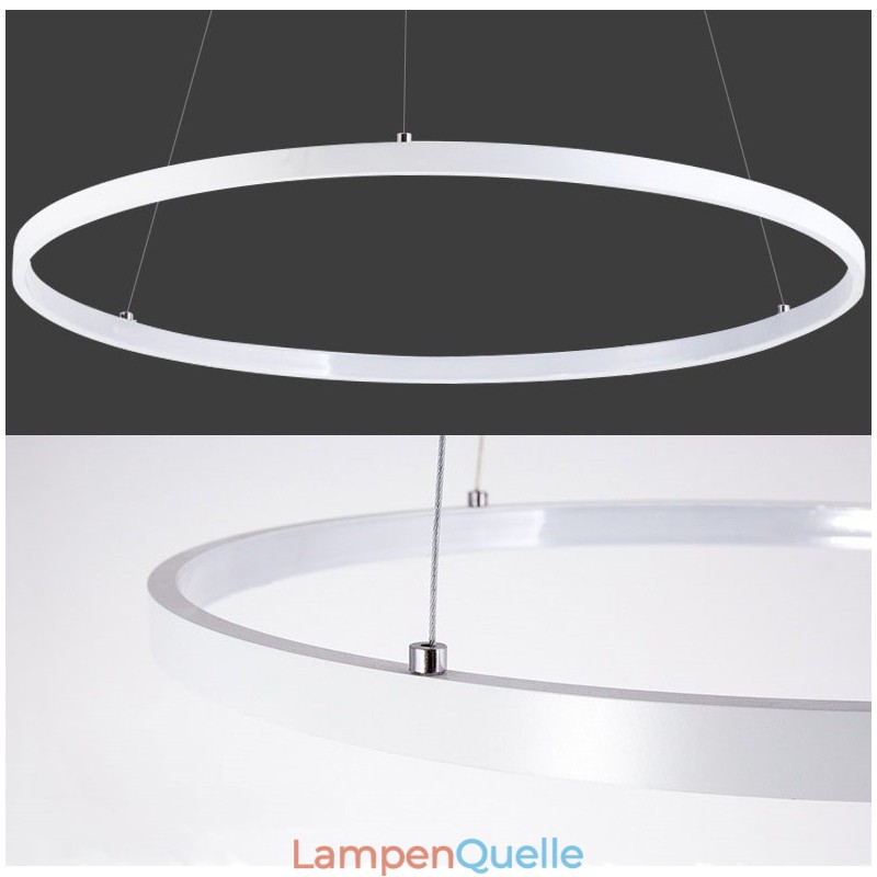 Dimmbare Pendelleuchte mit Fernbedienung Modernes Design Drei Ringe