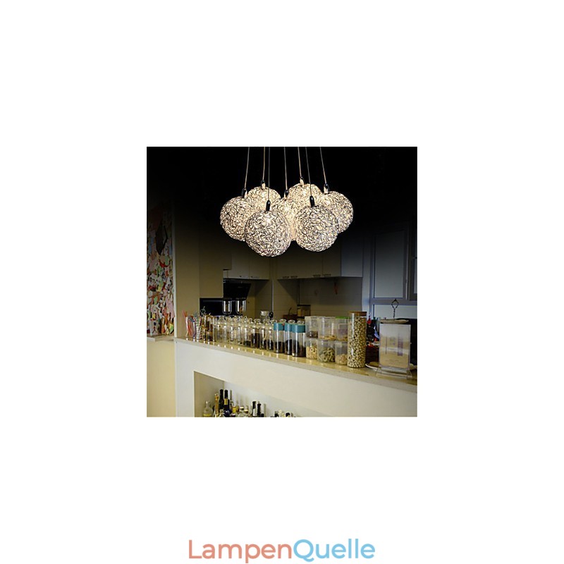 Pendelleuchte Modern 7 Licht Home Furnishing Dekorative Aluminium Pendelleuchte