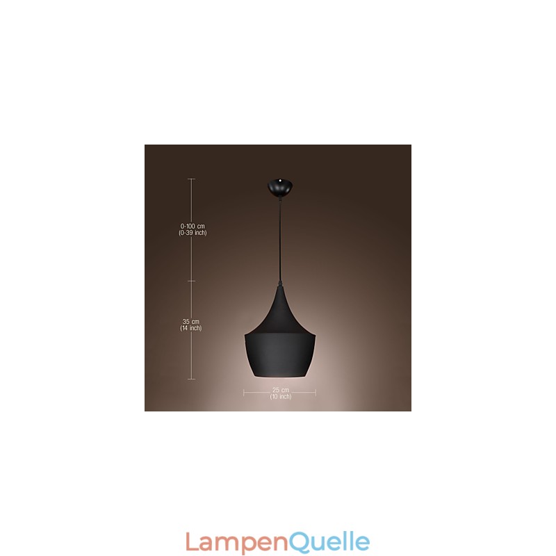 Pendelleuchte Retro Vintage Tom Dixon Design Schwarz