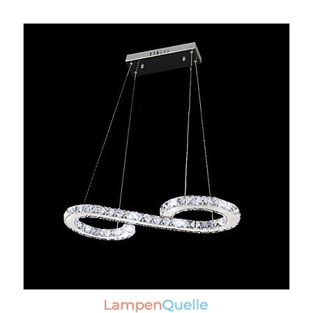Moderne zeitgenössische Kristall Chrom Metall Pendelleuchte Moderne zeitgenössische Kristall Chrom Metall Pendelleuchte