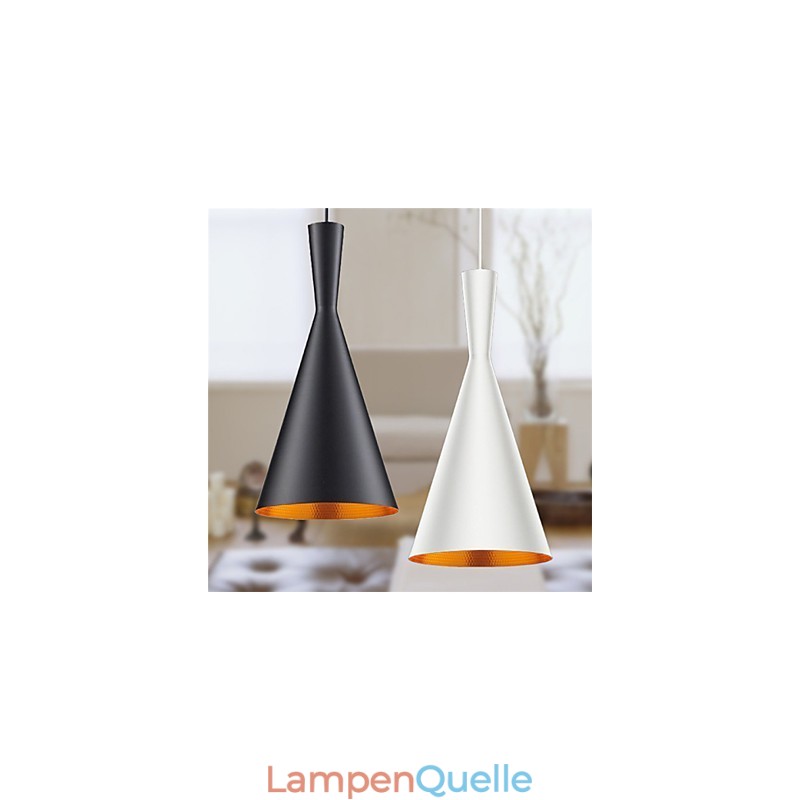 Pendelleuchte Retro Vintage Tom Dixon Design Schwarz Weiß C Typ Cafe Pendelleuchten