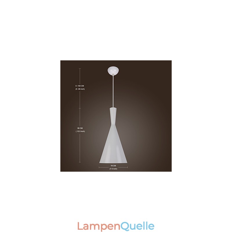 Pendelleuchte Retro Vintage Tom Dixon Design Schwarz Weiß C Typ Cafe Pendelleuchten