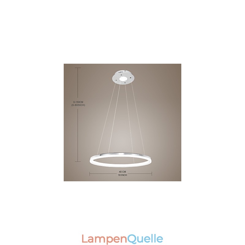 Modernes Design Pendelleuchte Hochwertige Acryl Single Ring Fit