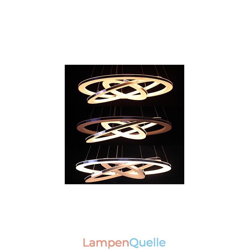 Moderne Pendelleuchte 3 Ringe Pendelleuchte Acryl