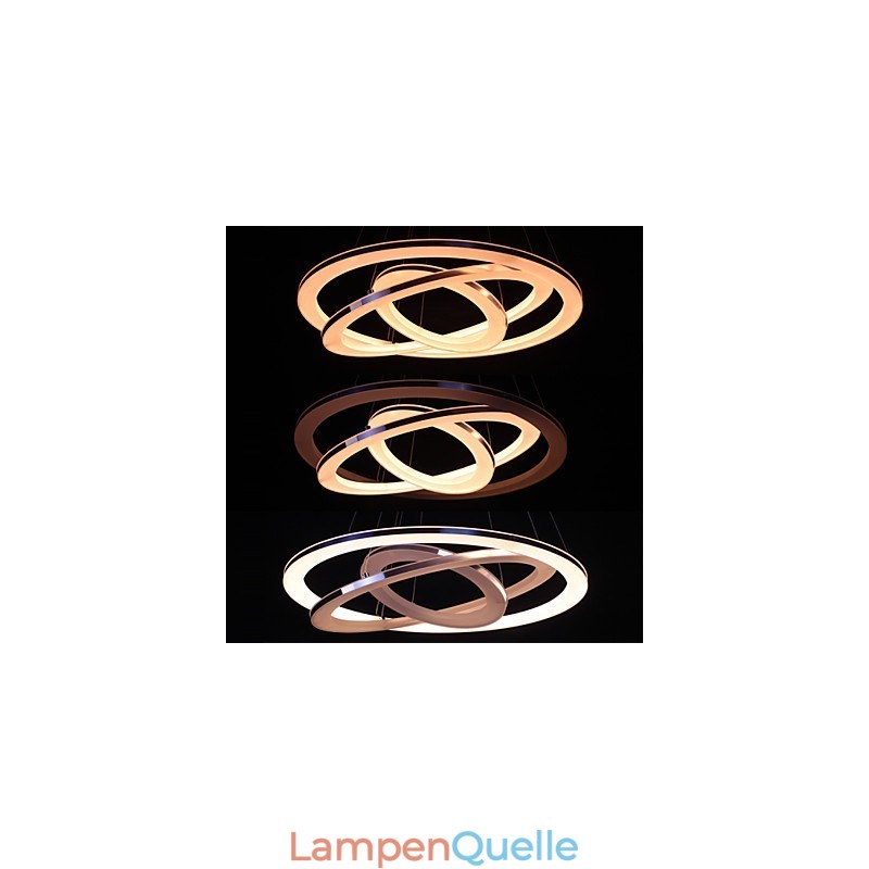 Moderne Pendelleuchte 3 Ringe Pendelleuchte Acryl