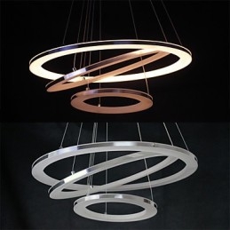 Moderne Pendelleuchte 3 Ringe Pendelleuchte Acryl