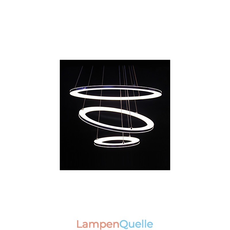 Moderne Pendelleuchte 3 Ringe Pendelleuchte Acryl