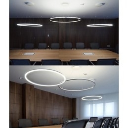 Moderne Pendelleuchte aus galvanisiertem Metall im Mini-Stil