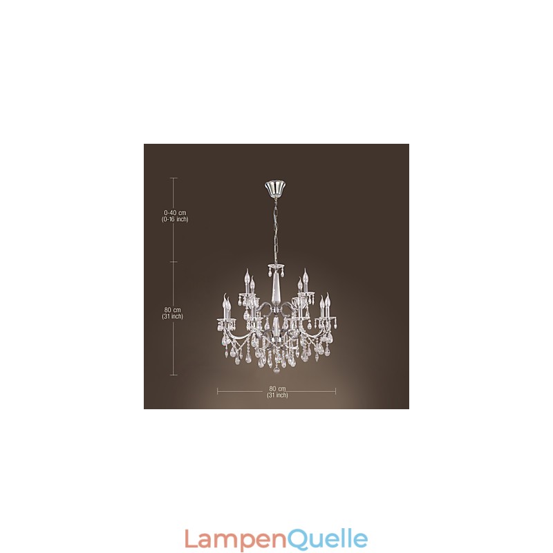 Kronleuchter Kristall Modern 2 Ebenen Wohnzimmer 12 Lichter