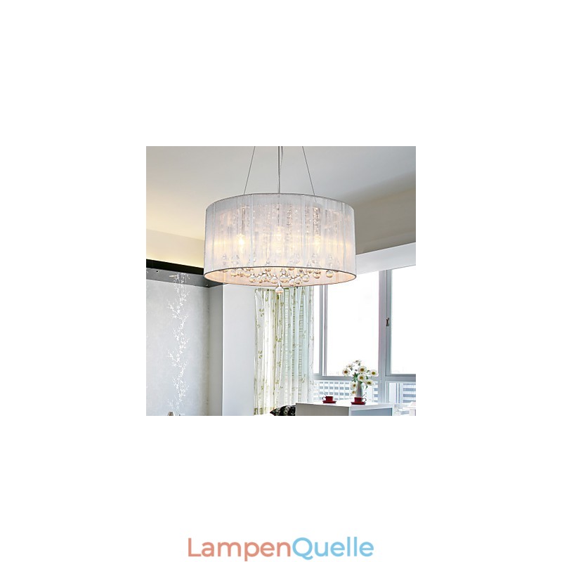Trommel-Pendelleuchte, modern, 4 Lichter