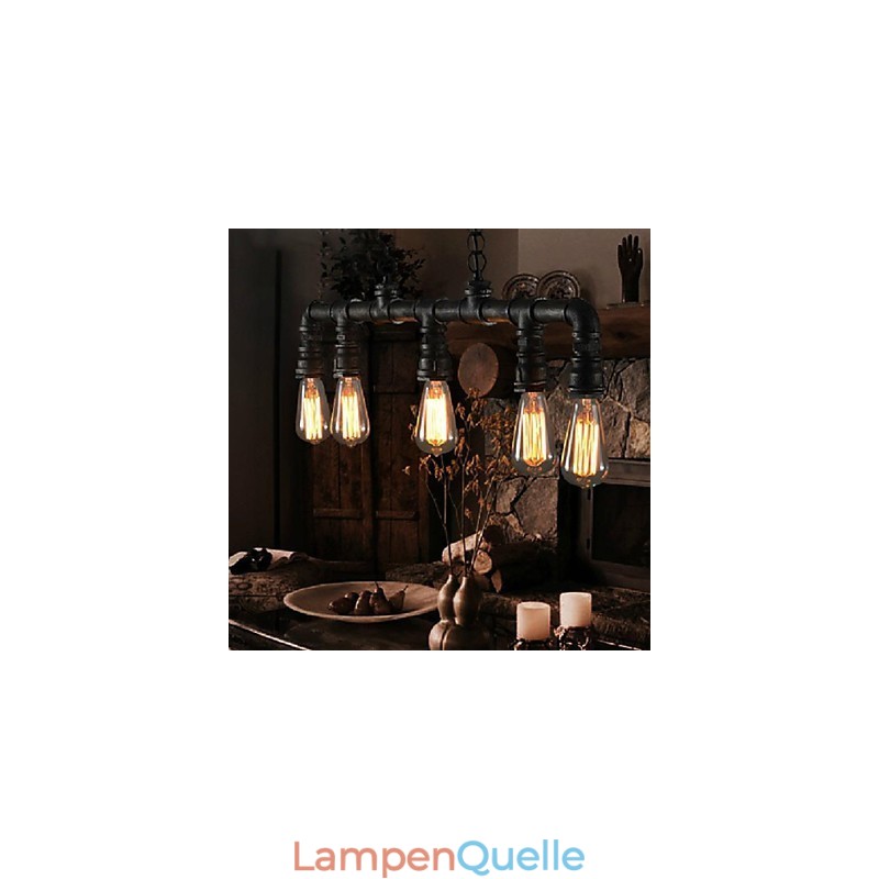 Traditionelle Klassische Vintage Laterne Land Retro Mini Stil Malerei Metall Anhänger Licht