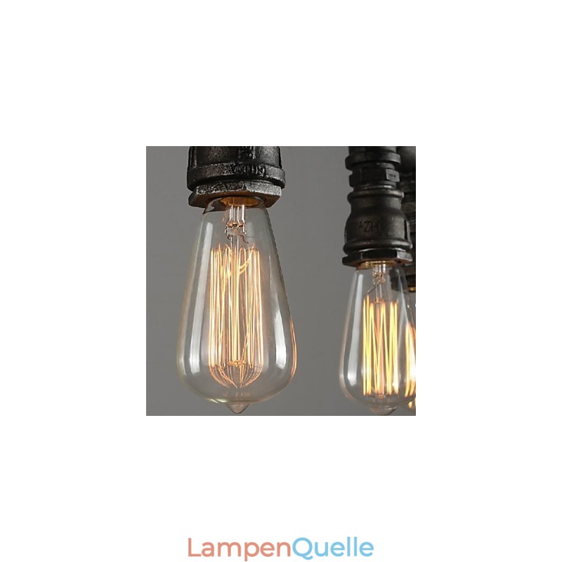Traditionelle Klassische Vintage Laterne Land Retro Mini Stil Malerei Metall Anhänger Licht