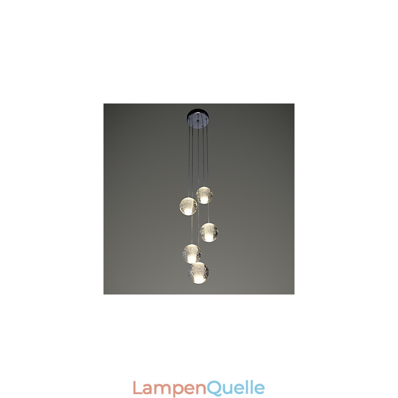 Moderne Pendelleuchte Pendelleuchte Leuchten G4 Retroifit Chrom Überzug Kristall für Treppenlicht