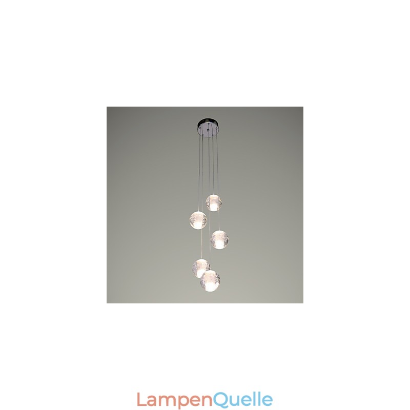 Moderne Pendelleuchte Pendelleuchte Leuchten G4 Retroifit Chrom Überzug Kristall für Treppenlicht