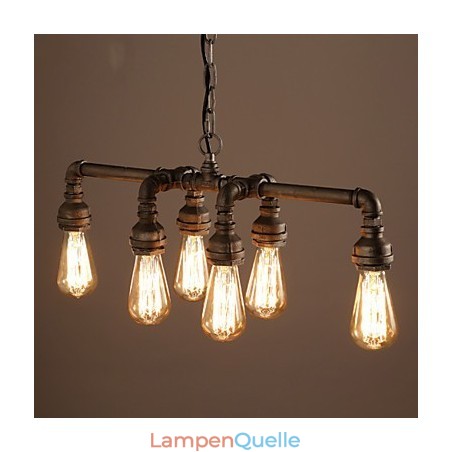 Edison Retro Loft Stil Vintage Industrielle Anhänger Licht Metall Wasser Rohr Leuchte Lampara Colgantes Edison Retro Loft Stil Vintage Industrielle Anhänger Licht Metall Wasser Rohr Leuchte Lampara Colgantes
