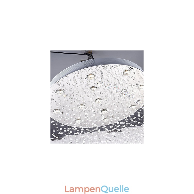 Deckenkristall-Pendelleuchten 13 Lichter Moderne silberne Canpoy Transparente K9-Kristallleuchten