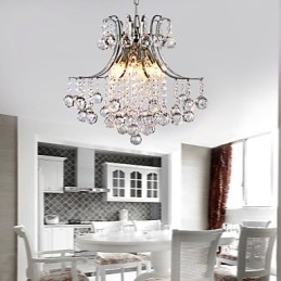 Pendelleuchte Luxus Modern Kristall Wohnzimmer 6 Lichter