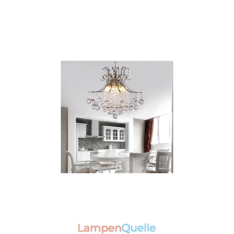 Pendelleuchte Luxus Modern Kristall Wohnzimmer 6 Lichter