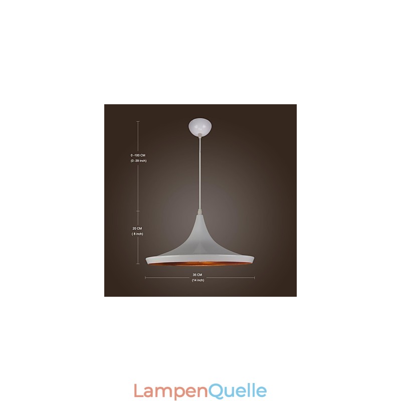 Moderne zeitgenössische Country Retro Malerei Metall Pendelleuchte