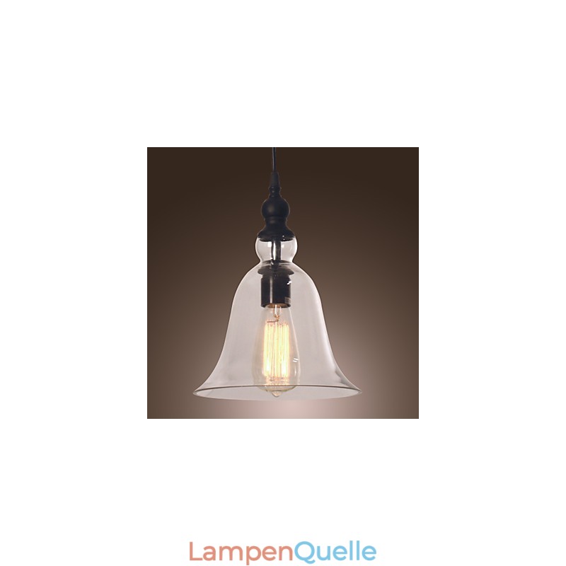 Traditionelle, klassische, galvanisierte Pendelleuchte im Vintage-Schalen-Mini-Stil