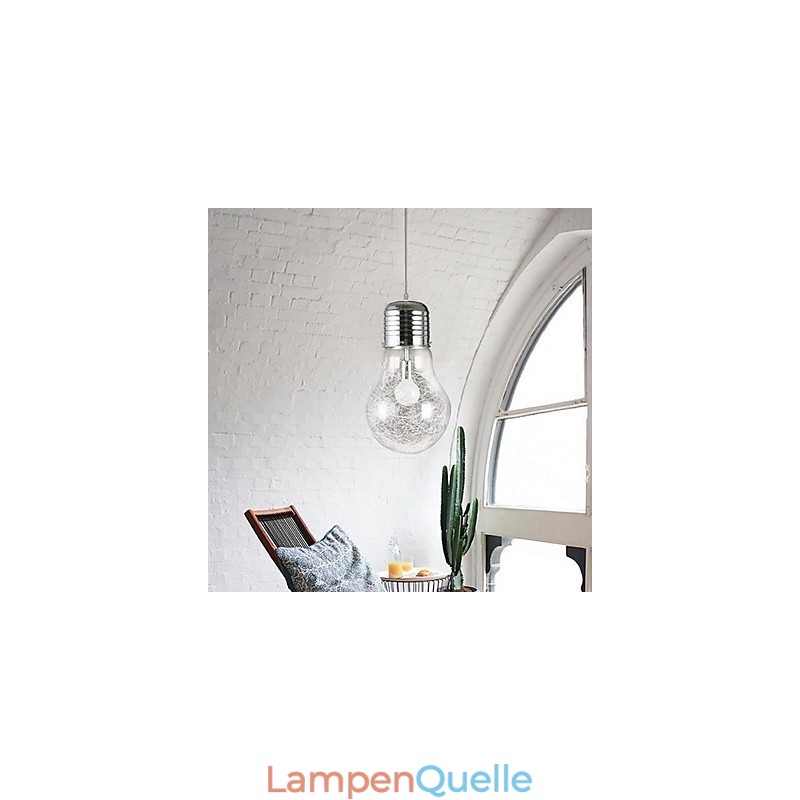 Einfache Ideen mit einer großen Glühbirne aus Glas Kronleuchter Droplight Lampe