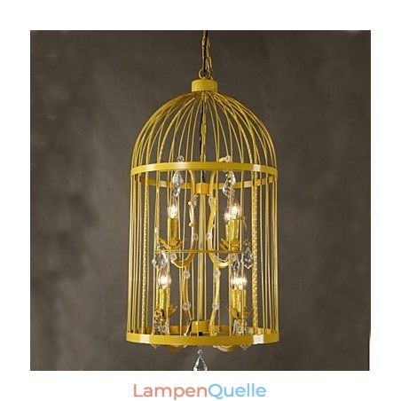 Vintage Eisenkäfig Treppenhaus Lampe Kronleuchter Kristall A Vintage Eisenkäfig Treppenhaus Lampe Kronleuchter Kristall A
