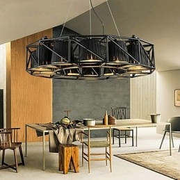 Vintage Country Painting Metall Pendelleuchte Garage