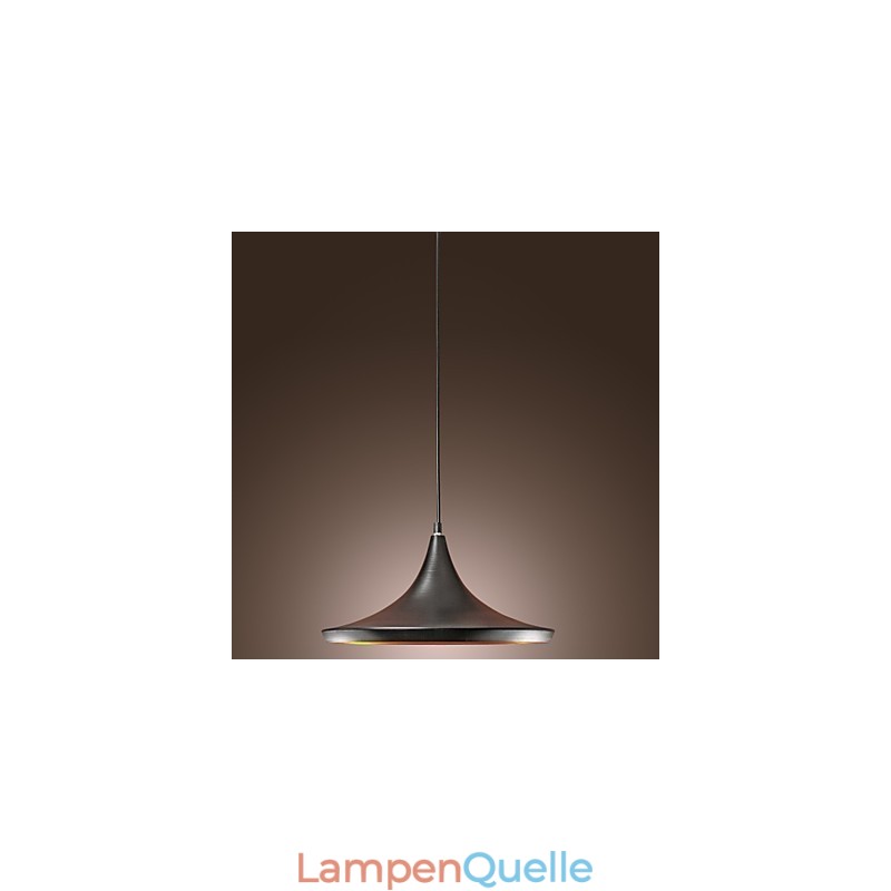 Moderne Pendelleuchte im Retro-Mini-Stil mit Gemälden