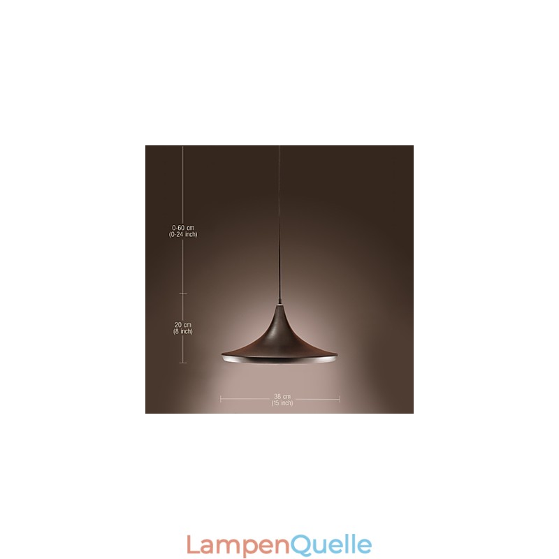 Moderne Pendelleuchte im Retro-Mini-Stil mit Gemälden