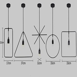 Individueller amerikanischer Retro-Kronleuchter mit 5 Köpfen in Eisenkunst