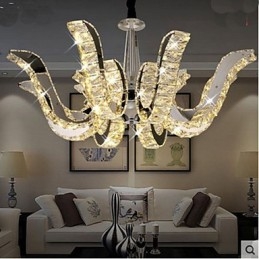 Kristalllampe Moderne Luxus-Kerzen-Kristall-Pendelleuchte