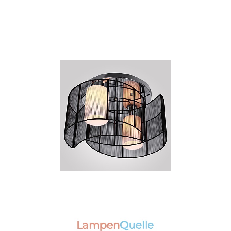 Deckenleuchte Modernes Design 2 Lichter Schwarz
