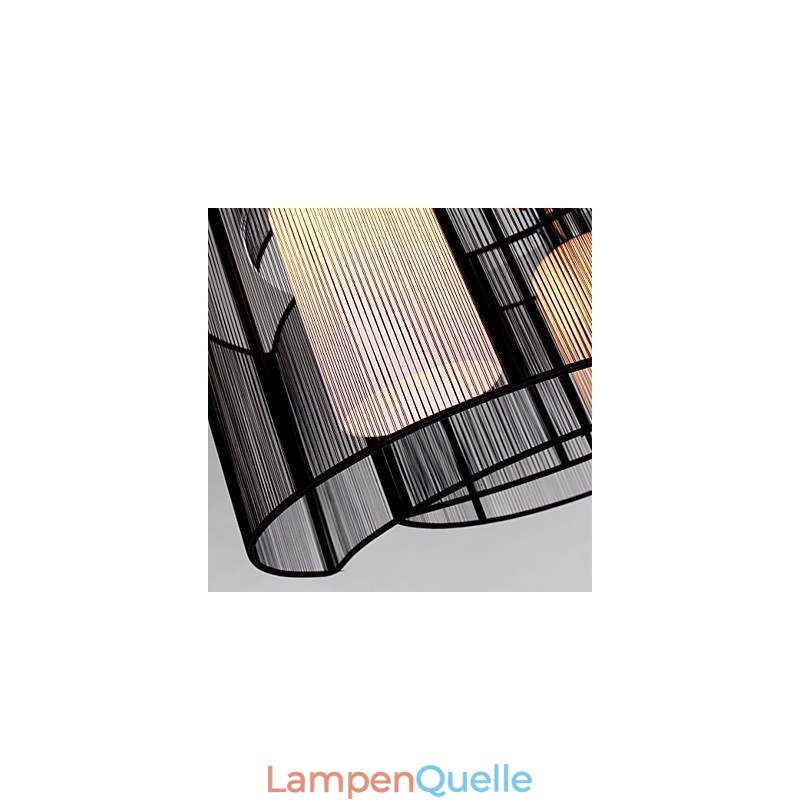 Deckenleuchte Modernes Design 2 Lichter Schwarz