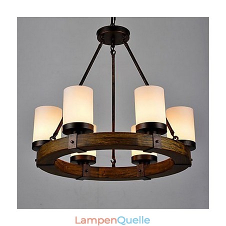 Vintage Alter Holz Kronleuchter
