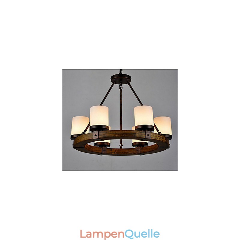 Vintage Alter Holz Kronleuchter