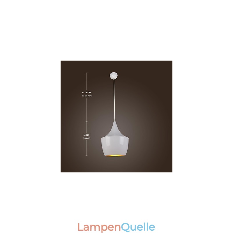 Moderne zeitgenössische Retro Country Malerei Metall Pendelleuchte