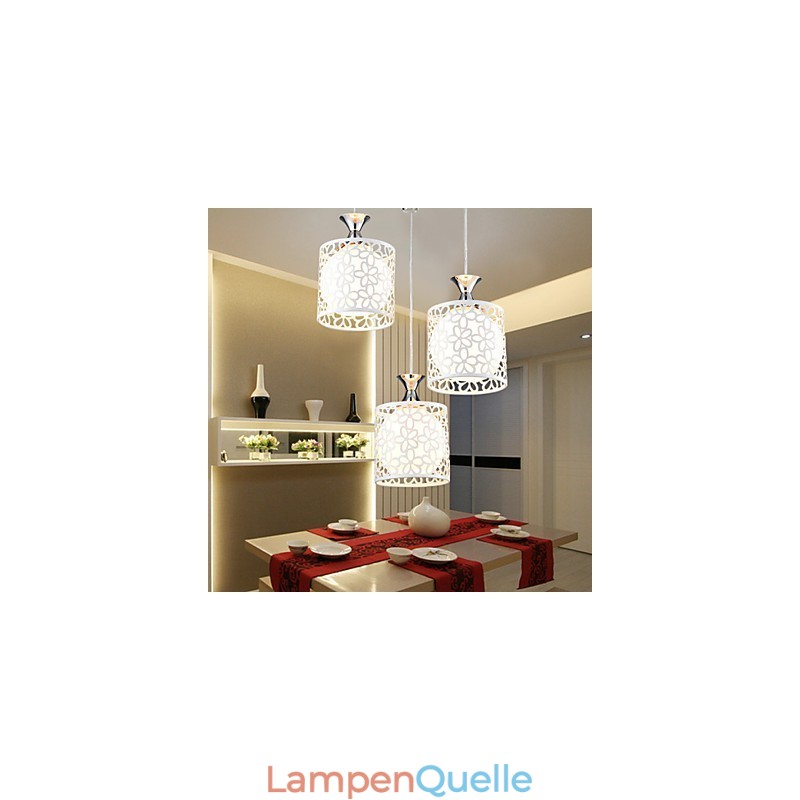 Zeitgenössische und vertraglich drei kreative Kristall Droplight Schmiedeeisen Lampe