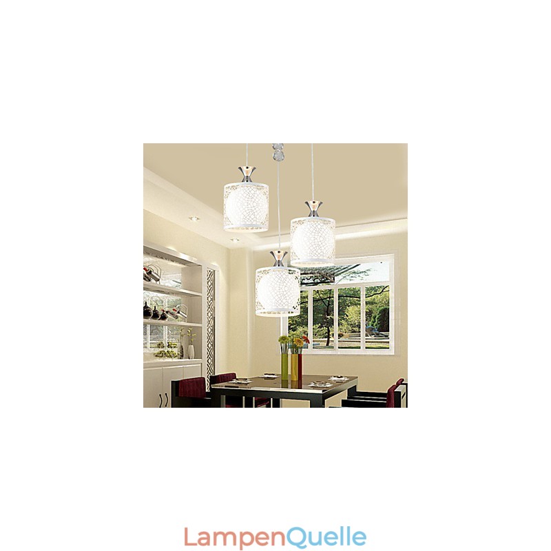 Zeitgenössische und vertraglich drei kreative Kristall Droplight Schmiedeeisen Lampe