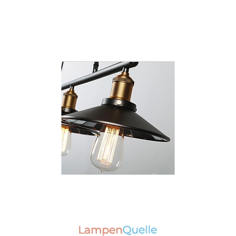 Pendelleuchten Vintage 3 Lichter ST64 Glühbirnen inklusive Up- und Down-System