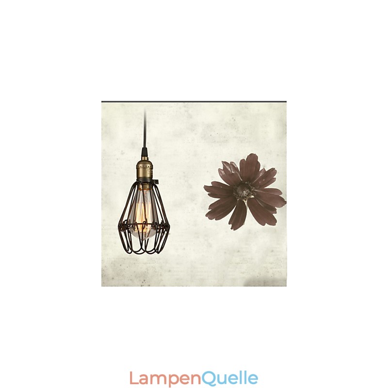 Pendelleuchten Vintage Amerikanischer Landhausstil, der alte Wege schmiedeeiserne kleine Käfig-Droplight wiederherstellt