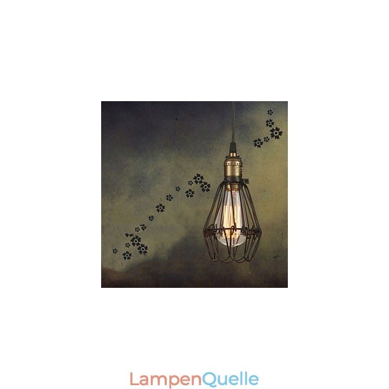 Pendelleuchten Vintage Amerikanischer Landhausstil, der alte Wege schmiedeeiserne kleine Käfig-Droplight wiederherstellt