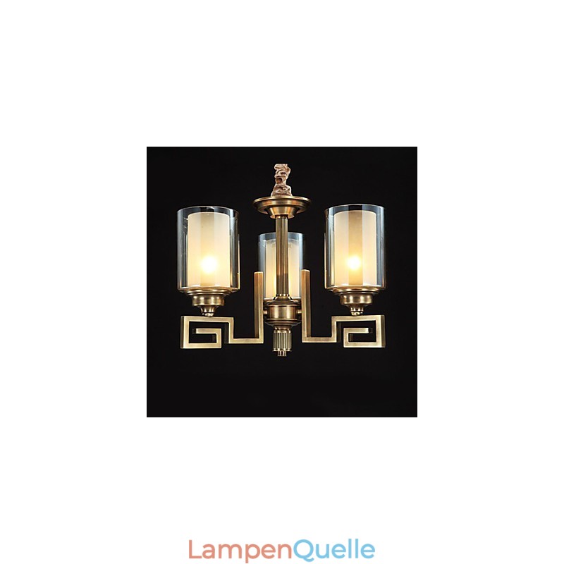 Lampe im chinesischen Stil, Kupferlampe, Kupferlampe