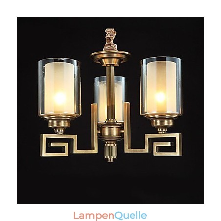 Lampe im chinesischen Stil, Kupferlampe, Kupferlampe