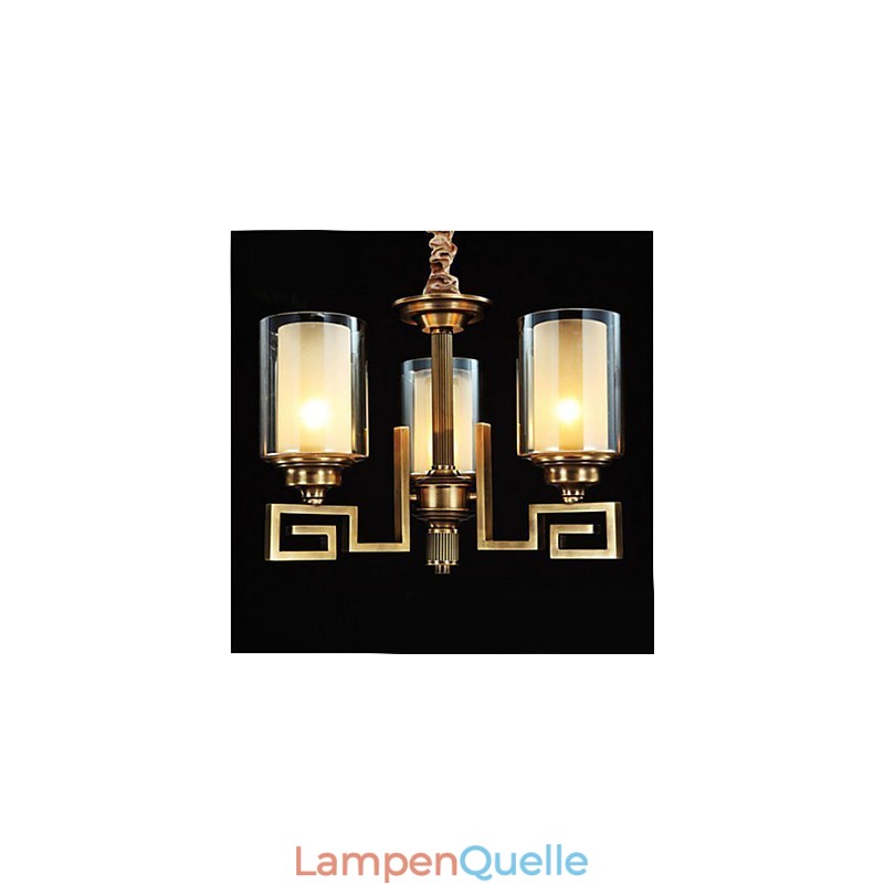 Lampe im chinesischen Stil, Kupferlampe, Kupferlampe