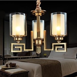 Lampe im chinesischen Stil, Kupferlampe, Kupferlampe