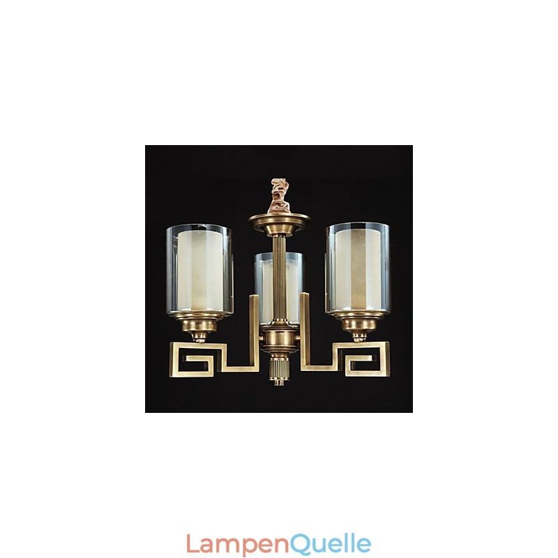 Lampe im chinesischen Stil, Kupferlampe, Kupferlampe