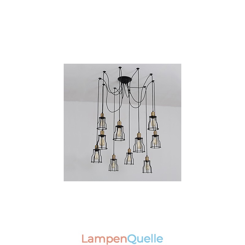 Vintage Edison Mehrere Ajustable DIY Decke Lampe Licht Anhänger Beleuchtung Kronleuchter Moderne Chic Industrielle Esszimmer