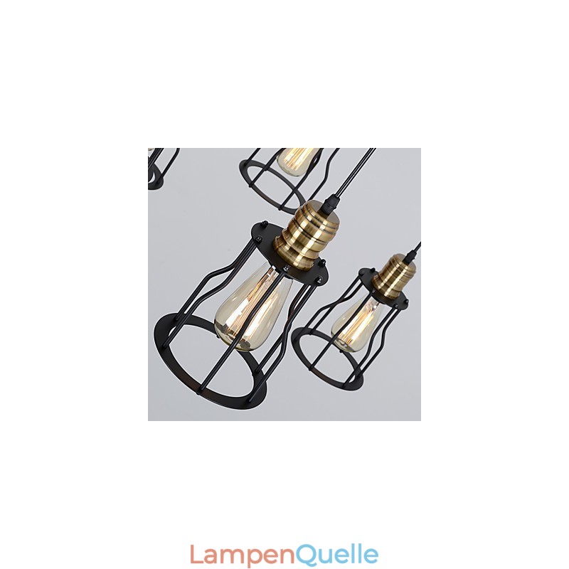 Vintage Edison Mehrere Ajustable DIY Decke Lampe Licht Anhänger Beleuchtung Kronleuchter Moderne Chic Industrielle Esszimmer